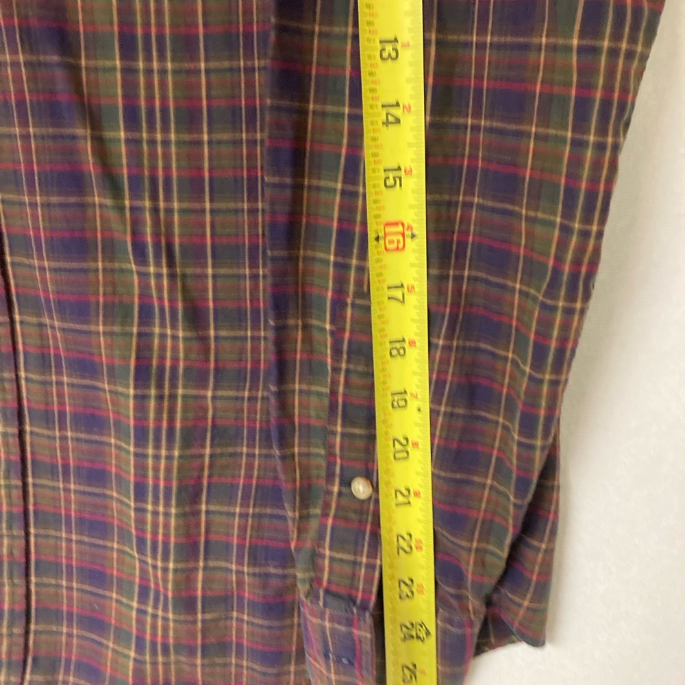 Ralph Lauren MEN’S Casual Button Down Shirt Sz Plaid Pony Embroidere - Picture 8 of 14
